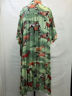 CF105-9 GREEN STALLION DRESS 2X