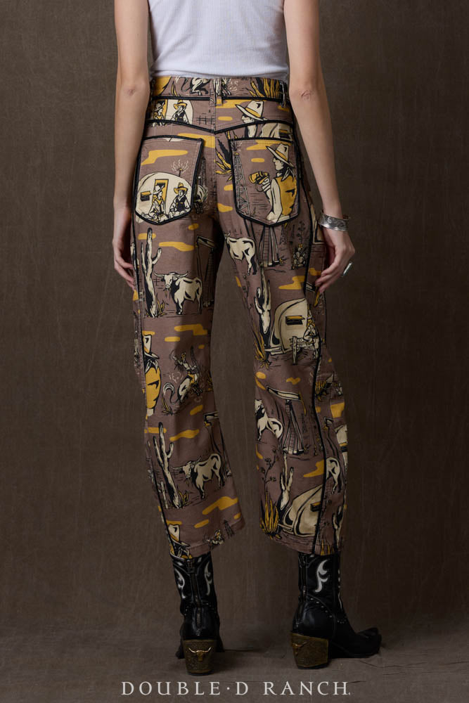 oil camp barrel pant p682