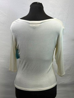 CF104-10 BONE BOATNECK TOP XS