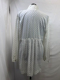 CF103-11 WHITE/NAVY SHIRT DRESS XL