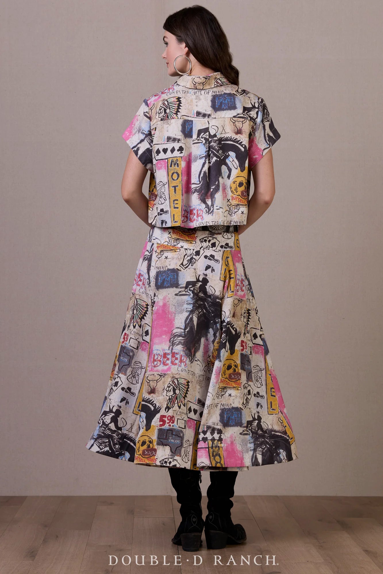 COWBOY GRAFFITI TOP T4188