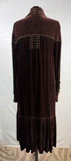 CF43-27 VELVET DRESS W XL CONCHOS L