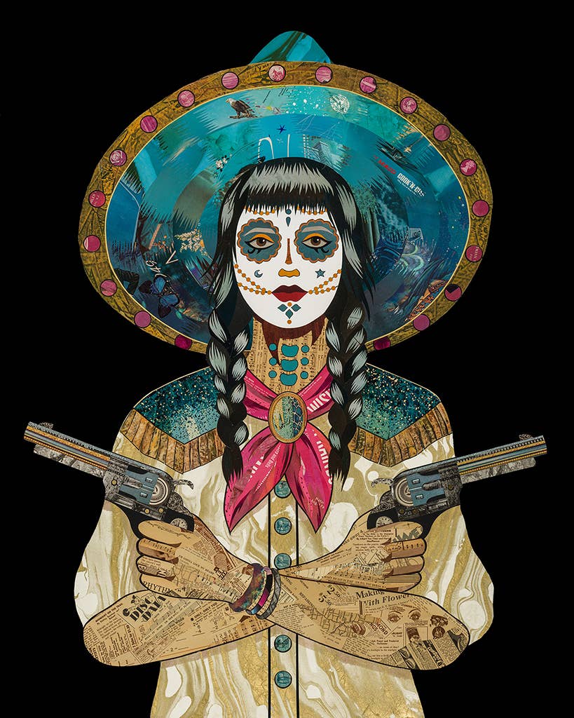 Art Print | Cowgirl Wall Art | FOOL'S GOLD (MIDNIGHT)