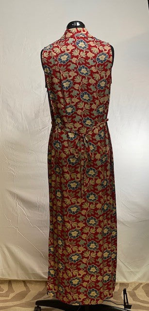 CF46-51 FLORAL SLEEVELESS MAXI -MEDIUM