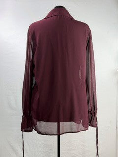 CF43-21 SHEAR WINE BLOUSE L