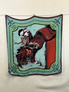 CF48-75 WILD HORSES SCARF 25X25