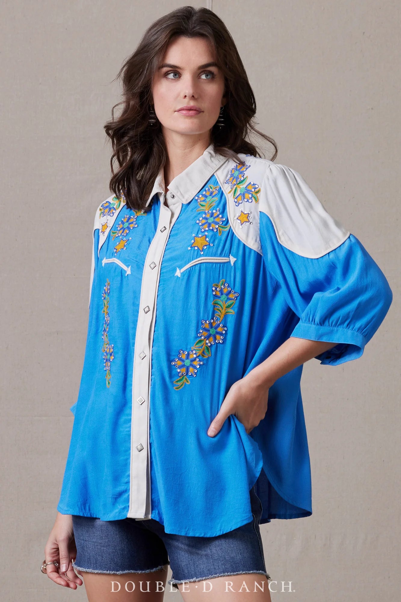 NOT MY FIRST RODEO BLOUSE T4042