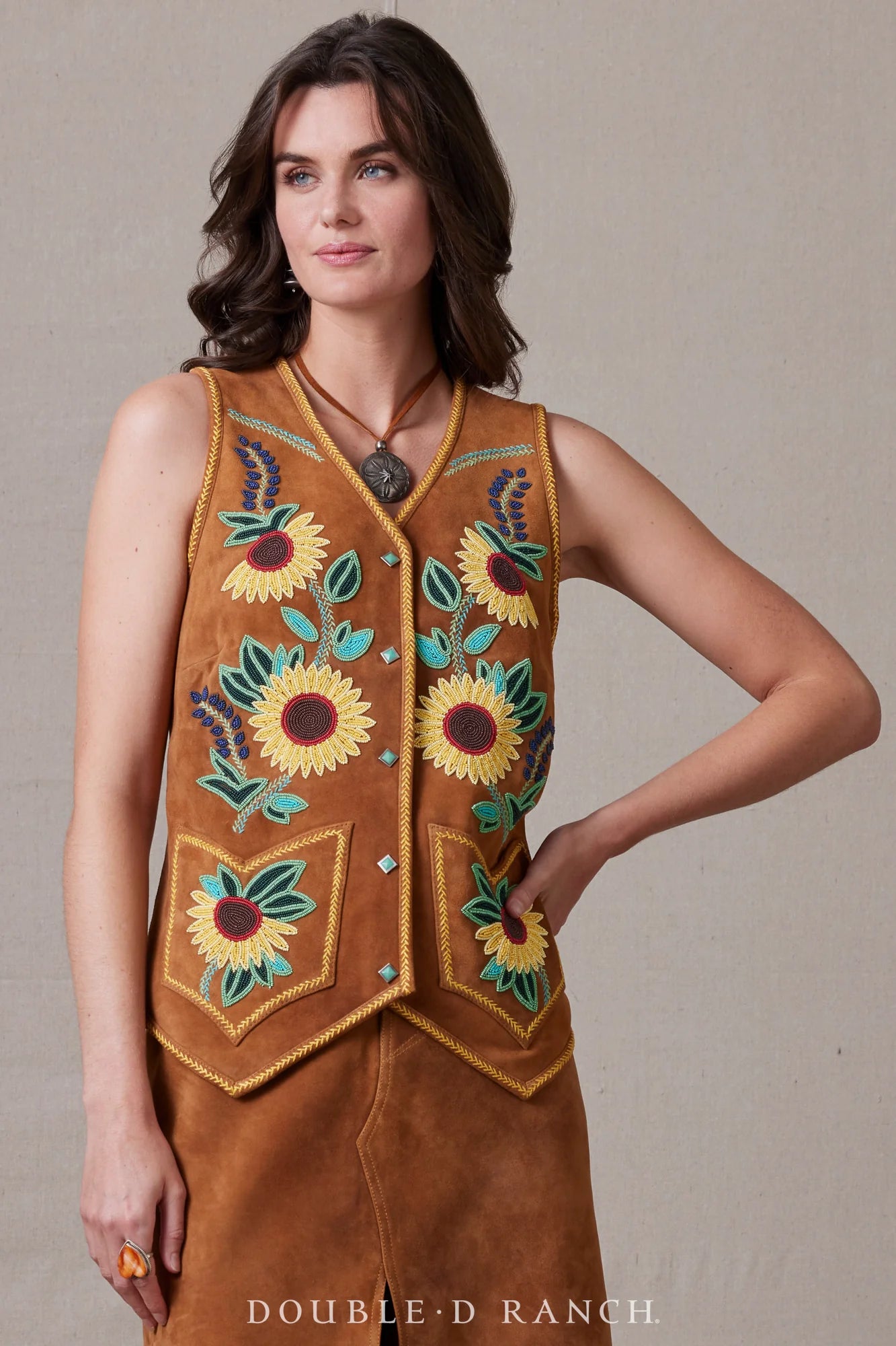 YOUR A SUNFLOWER VEST V1045