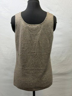 CF14-127 TAUPE SEQUIN TANK TOP M