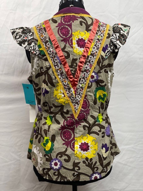 CF50-6 FLUTTER SLEEVED TOP M