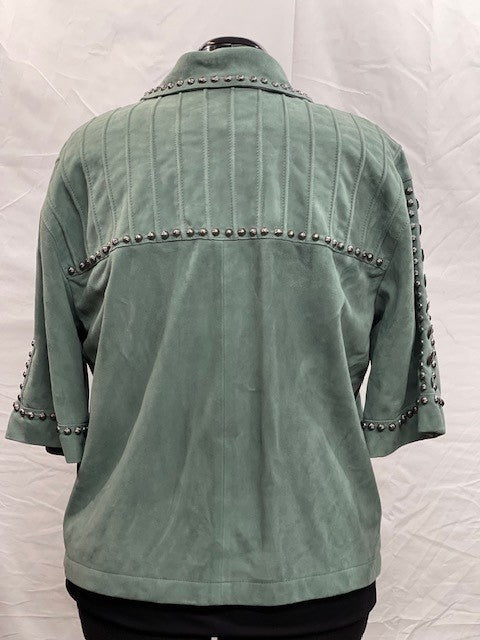 CF1-31 GREEN SS JACKET WITH CONCHO L