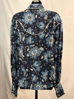 CF14-101 BLUE BANDANA TOP M