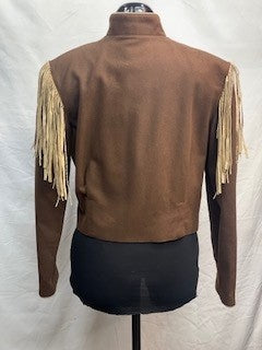 CF19-34 FLORAL/FRINGE JACKET S