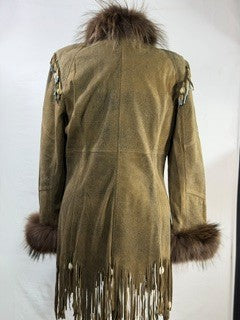 CF86-49 3/4 LENGTH FUR & SHELLS XL