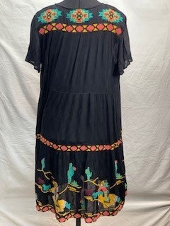 CF77-20 BLK CACTUS DRESS S