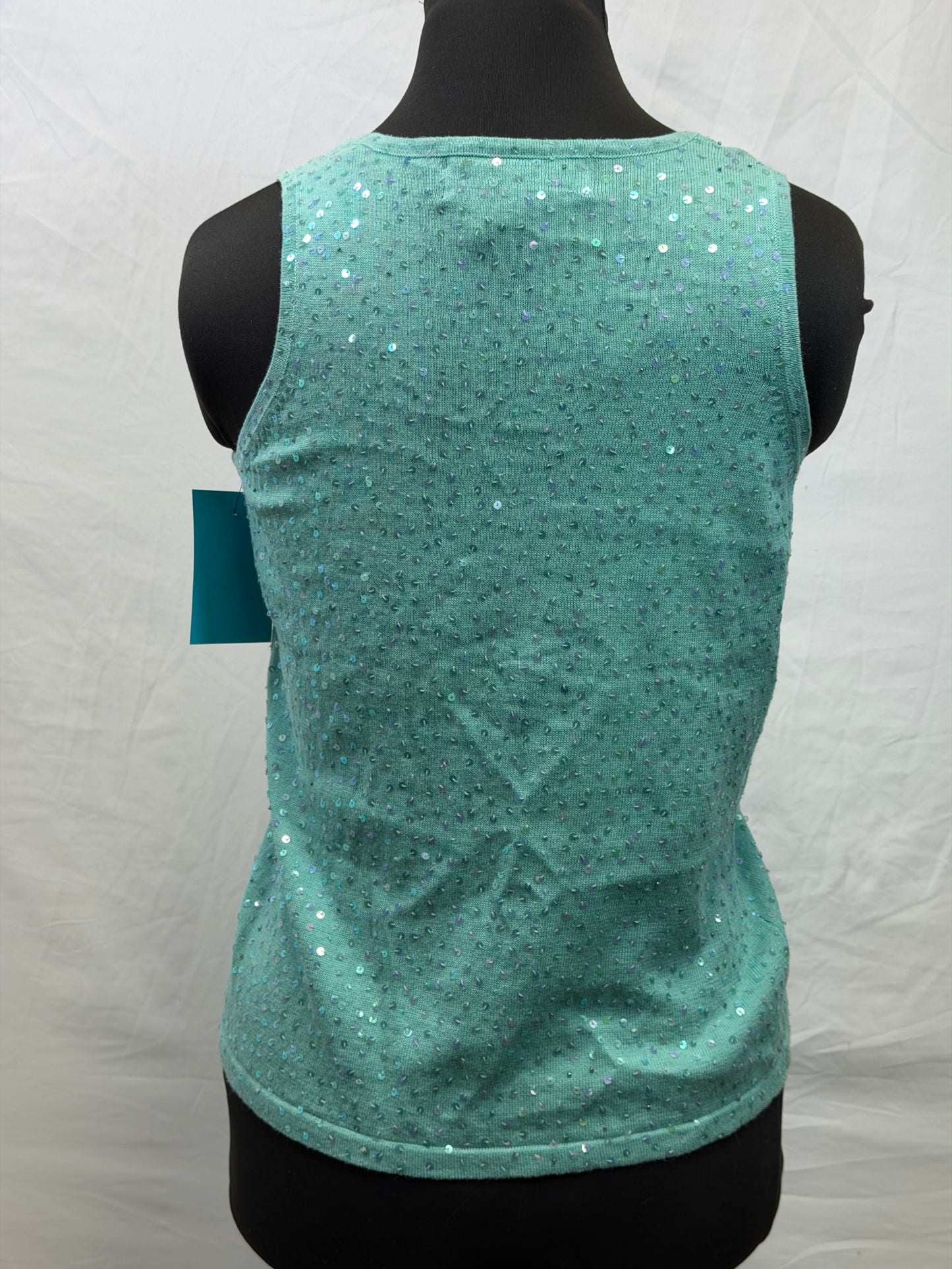 CF107-107 TURQ MINI SEQ TANK TOP XS