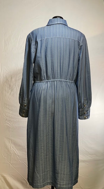 CF43-11 STRIPED DENIM DRESS-XL