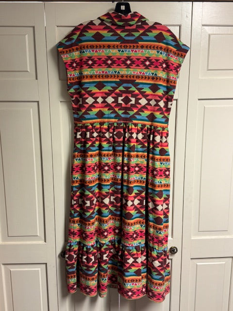 CF19-20 MULTI COLOR LONG DRESS-SMALL