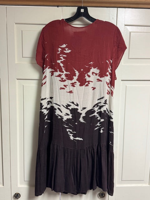 CF19-25 RED/STRING/BROWN DRESS-MED
