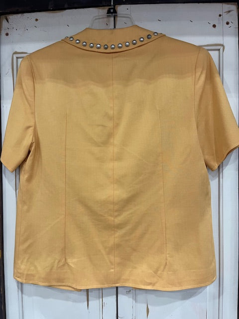 CF35-12 SHORTSLEEVE JKT W/HORSE PINS ON POCKET-S