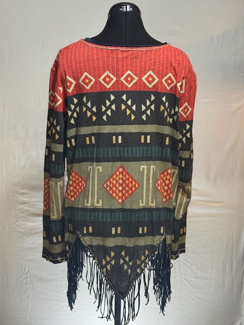 CF17-15 MULTI COLOR/ANGLE CUT FRINGE-M