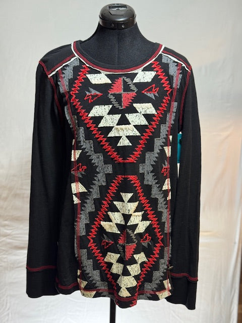 CF17-9 BLK AZTEC, RED, GREY,WHITE-M