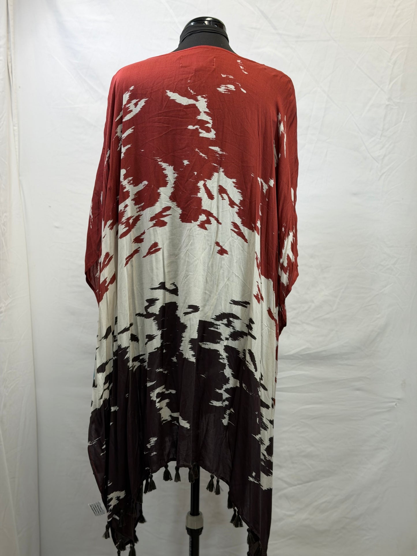 CF105-21 ORG/CREAM/BRN PONCHO PLUS