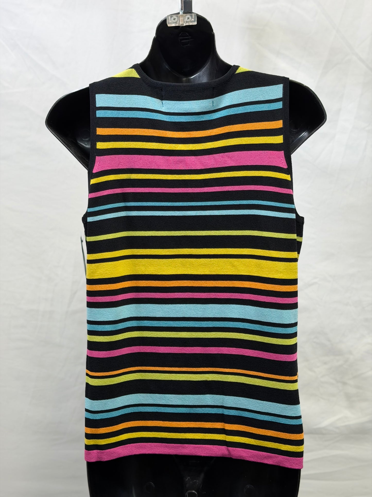 CF107-73 STRIPED V NECK TANK S