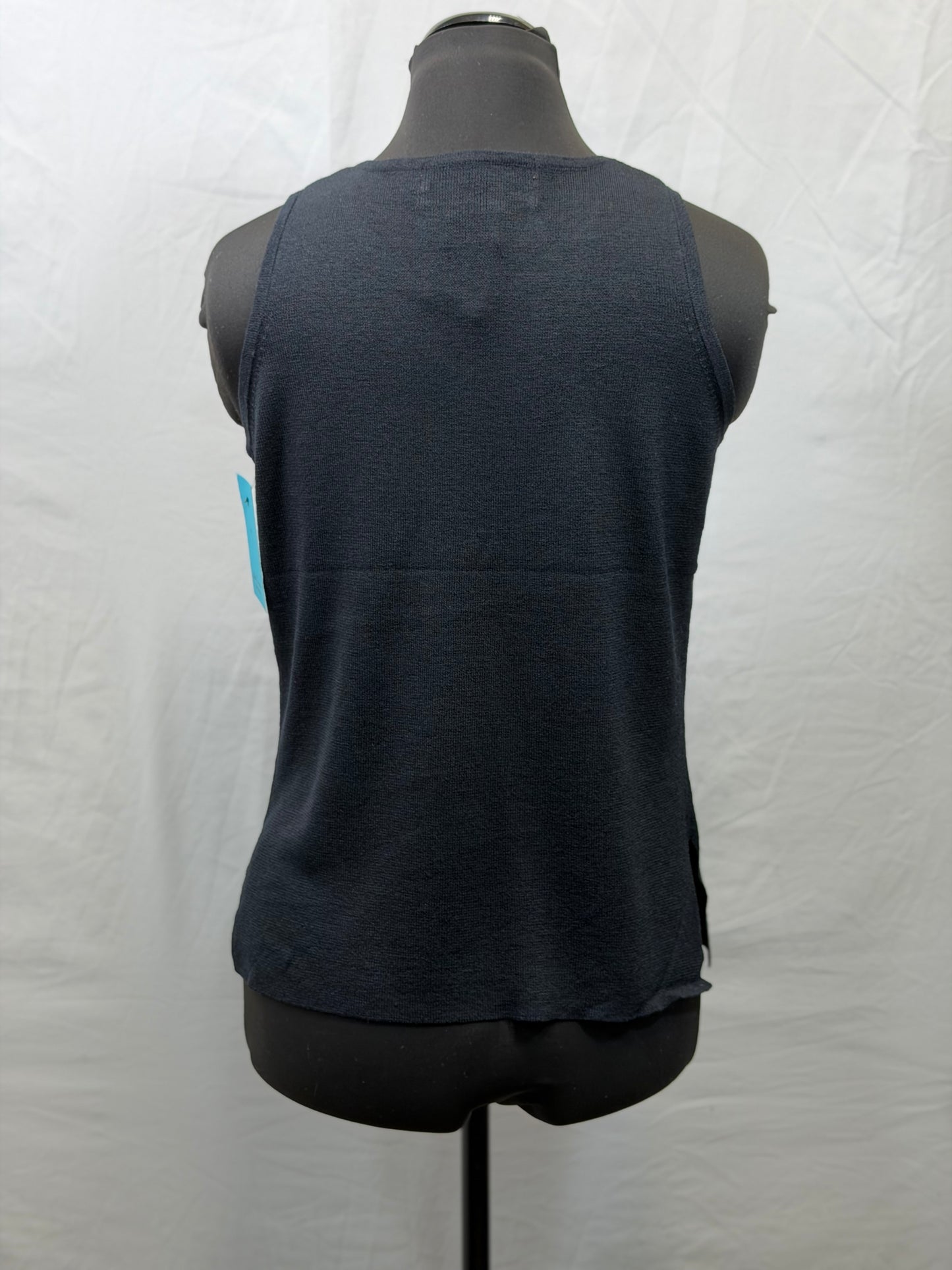 CF107-157 BLACK KNIT TANK TOP L