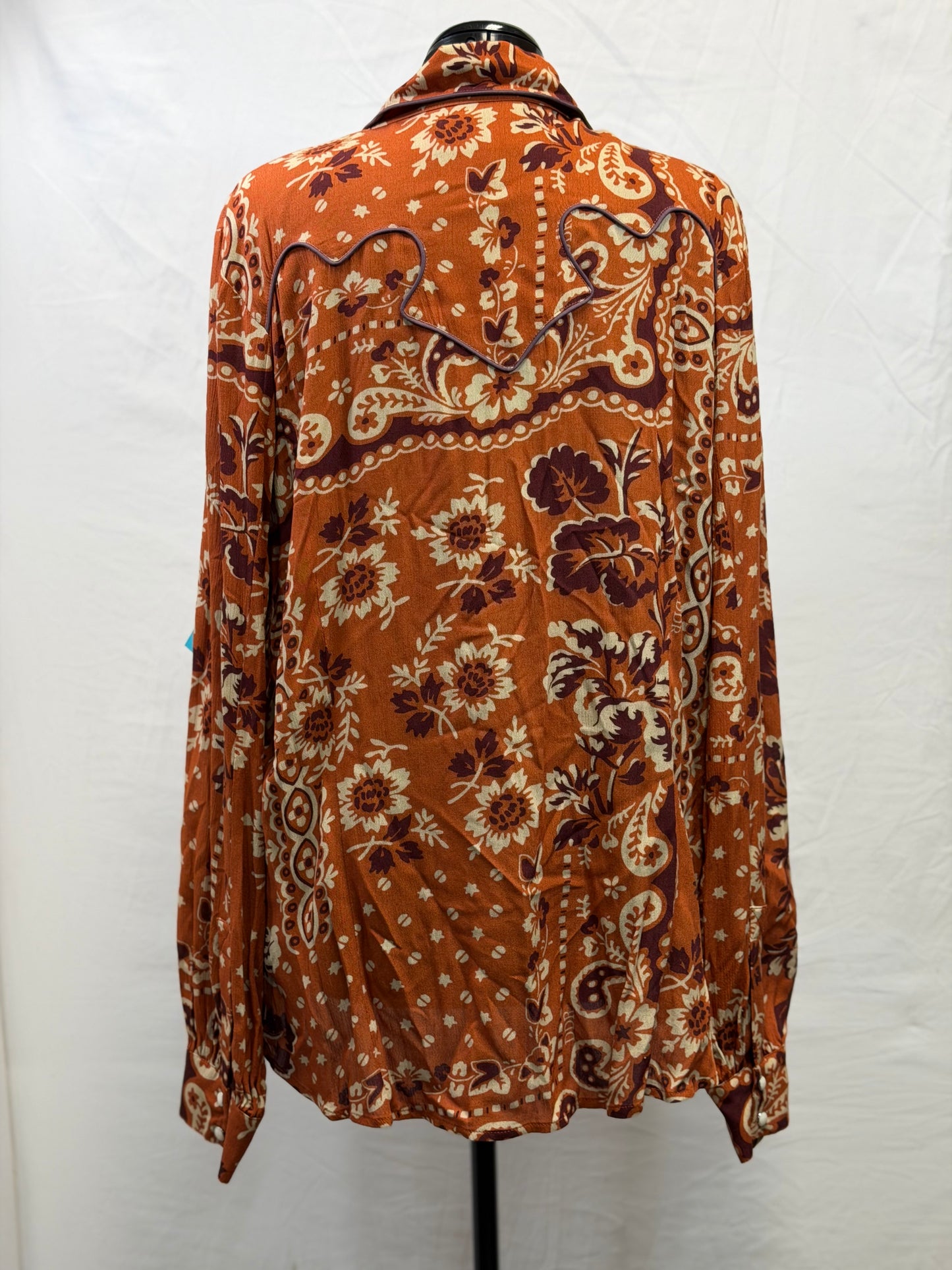 CF105-92 ORANGE BANDANA TOP 2X