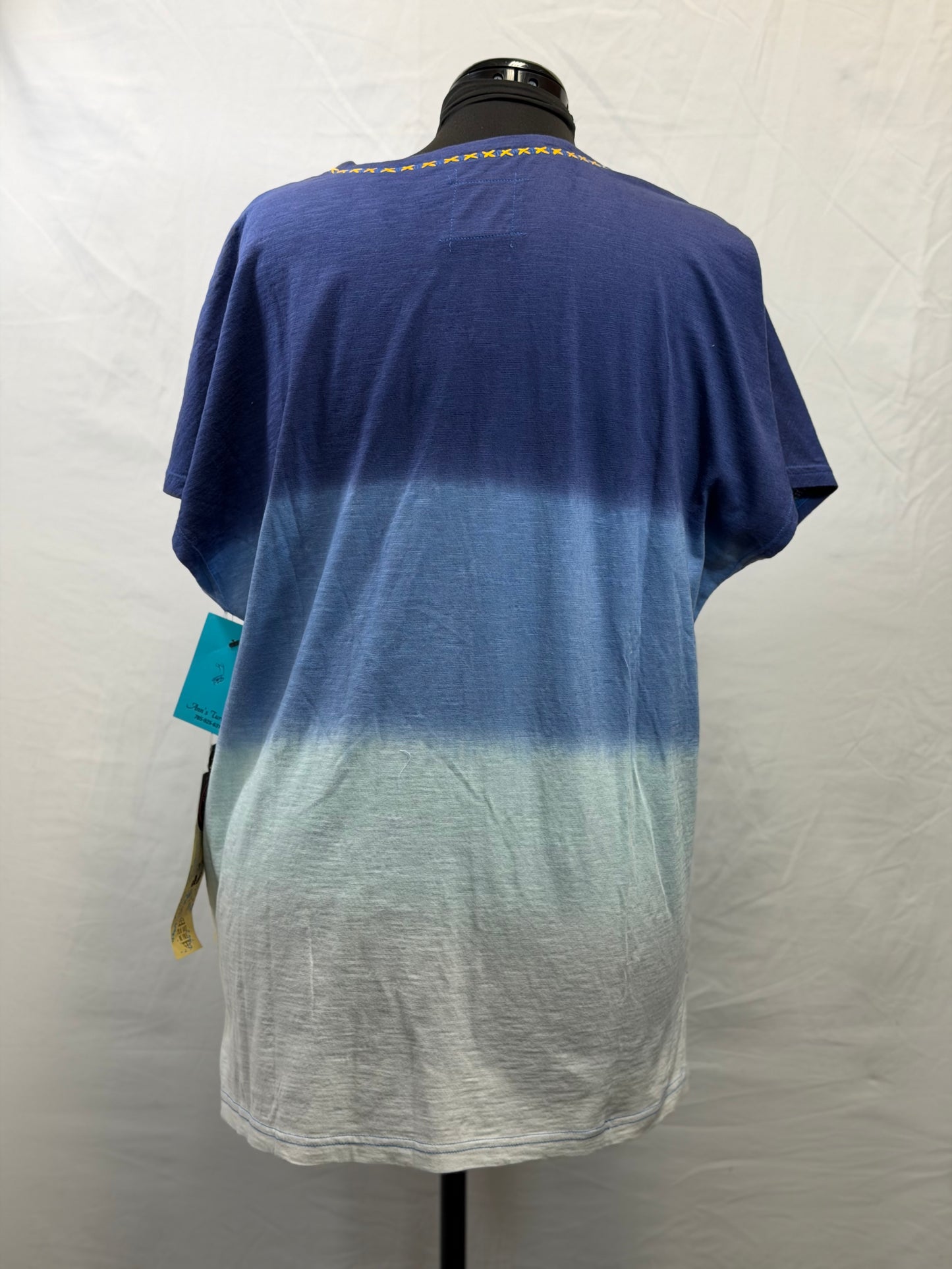 CF105-90 CROSS STITCH TOP 2X