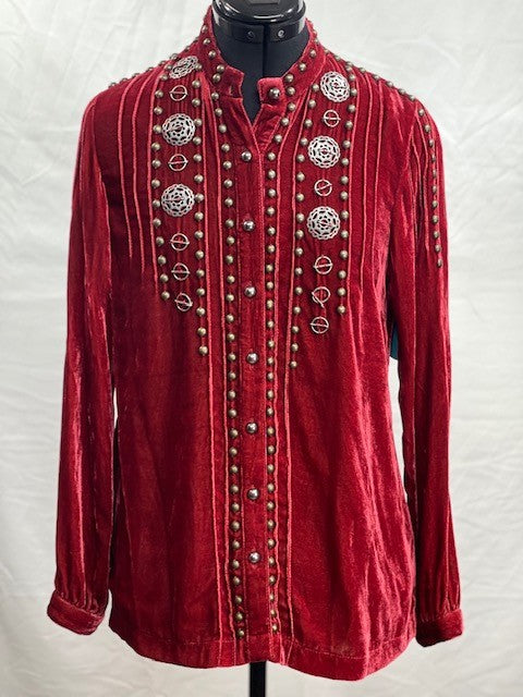 CF48-26 VELVET TUNIC XS