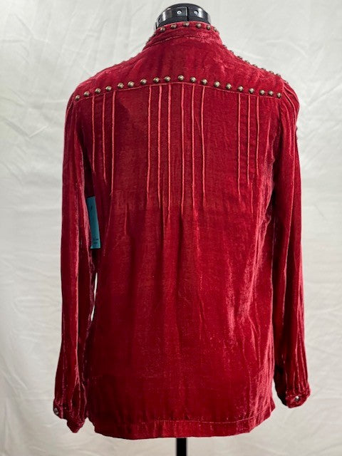 CF48-26 VELVET TUNIC XS