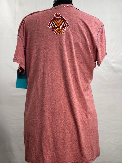 CF59-13 SS V NECK TOP 2X