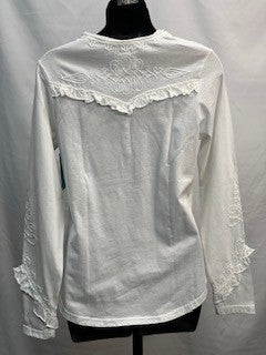 CF42-105 RUFFLE TOP S