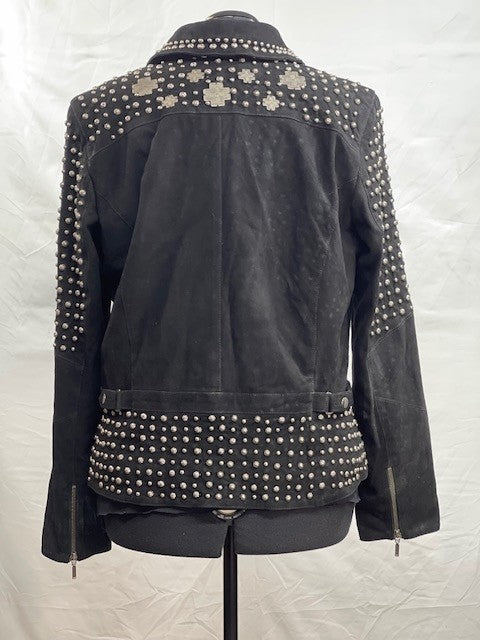 CF65-7 SUEDE JACKET WITH CROSSES 1X