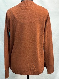 CF52-95 RUST CASHMERE SWEATER XS