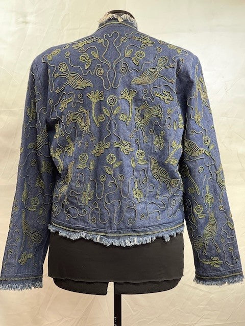 CF52-56 BEADED DENIM JACKET L