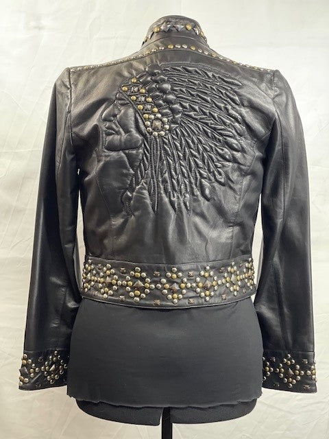 CF52-57 LEATHER JACKET WITH CHIEF S