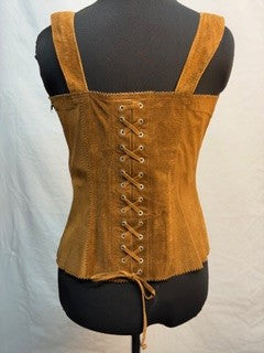 CF52-212 SUEDE CORSET TOP S