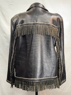 CF14-73 FRINGE BLK JACKET L