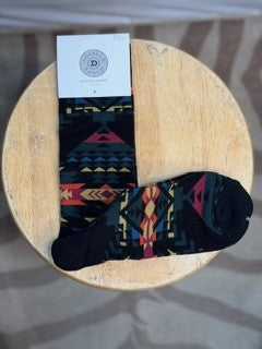 CF42-154 BRIGHT BLK SOCKS