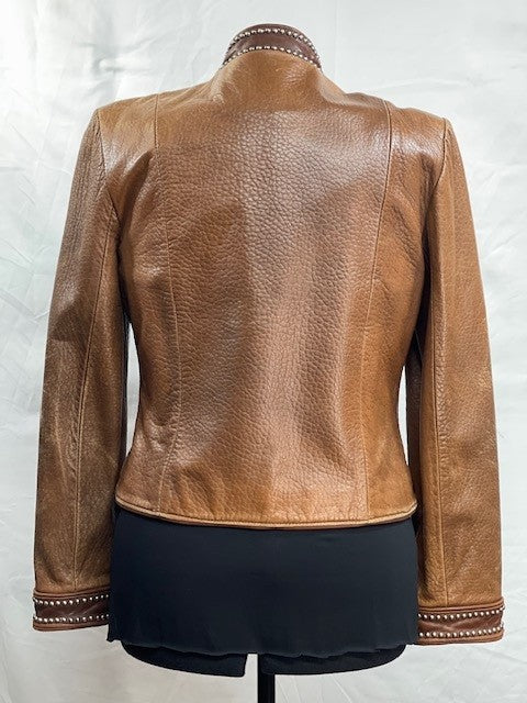 CF14-41 LEATHER JCT WITH LG STUDS M