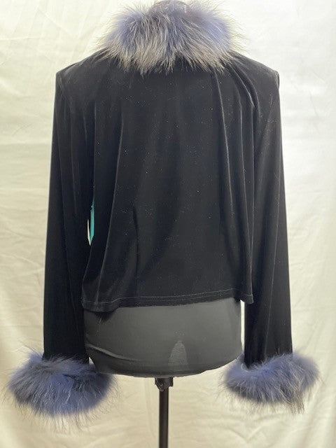 CF14-56 VELVET JACKET W/FUR XL