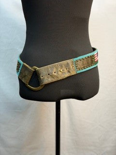 CF52-229 FLAG BEADED BELT 32