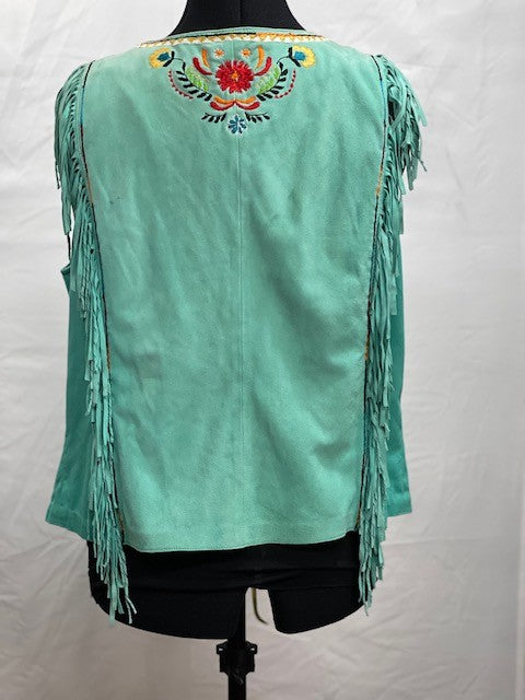 CF63-9 SUEDE GREEN VEST L