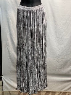 CF14-88 SR SILVER VELVET SKIRT L