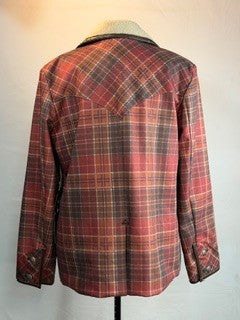 CF33-134 RED PLAID JACEKT XL
