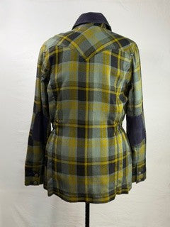 CF33-136 GRN/NAVY PLAID JACKET L
