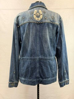 CF33-191 DENIM RANCH RODEO JACKET L